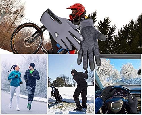 Zimske rukavice za muškarce i žene, vodootporne rukavice sa ekranom osetljivim na dodir