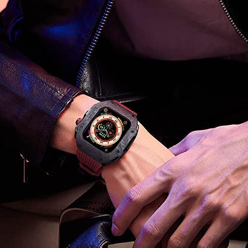 ZEDEVB luksuzni modifikacijski komplet za Apple Watch 8 ultra 49 mm futrola od gumenog remena za