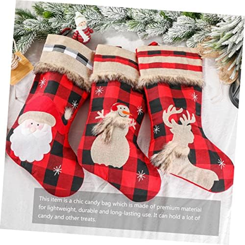 Nolitoy 1pc Božićne čarape Dječji pokloni Nativnost Dekor čarapa poklon torbe Viseće čarape Privjesak