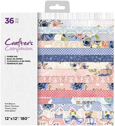 Crafter-ov Companion Full Bloom Prntd Cardstk Pad 12