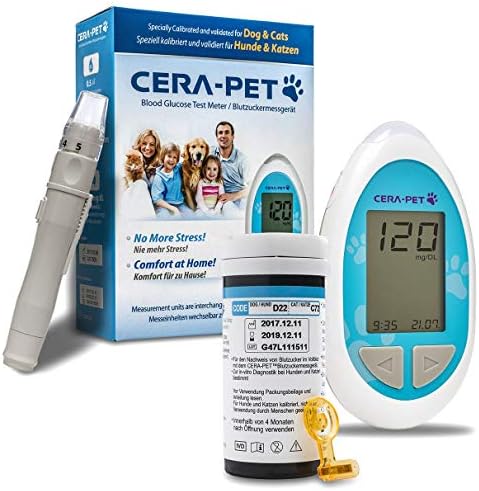 Glukoza glukoze CERA-PET za mačke i pse idealne za vlasnike veterinara i kućnih ljubimaca, glasi u MG / DL ili