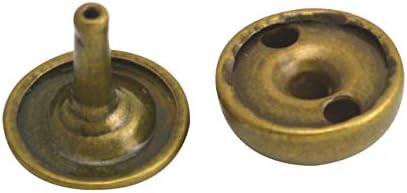 Wuuycoky bronza dvostruka kapa za zakovice za zakovice metalni kape 15 mm i post 12 mm pakovanje