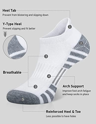 Aircker gležanj atletski trčanje čarape za jastuke prozračne male rezne sportove čarape za