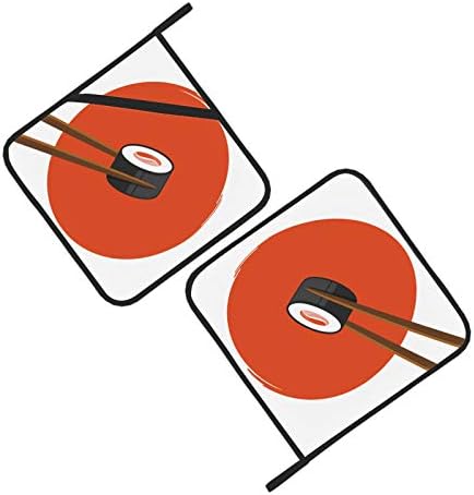 Kawaii japanski suši za hranu za hranu Postavi toplotni otporni kuhinjski ručnici i nosač potkoljenica