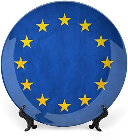 Retro Europska unija zastava keramičke kosti Kina Dekorativne ploče sa visećim ukrasima Ploče
