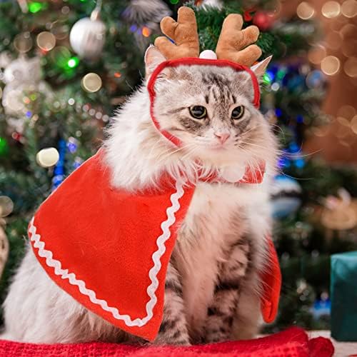 Cat Dog Božićna odijela Kostim: CAT Božićna odjeća, Božićne kostim za mačjeg puppe, džemper za mačke