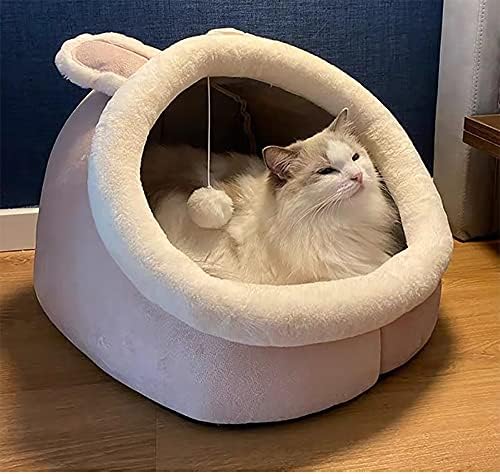 H & T Mekani simpatični krevet za mačke, sa udobnim cubsu neklizajuću dnu tkanine i viseće igračke kuglice)