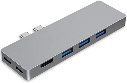 MMOBIEL USB C Hub - USB C Adapter za HDMI, 2x USB-C, 3x USB 3.0 i SD / TF čitač kartica - 8 portova