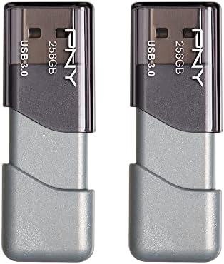 PNY 256GB Turbo Attaché 3 USB 3.0 fleš disk, 2-paket, srebro