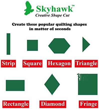 Skyhawk kreativni oblik rezan neklizajući prorezni rezni ravni ravnalo 6,5 x 12 rešetka za prekrivanje i šivanje