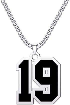 Q & amp;medaljoni Broj ogrlica za sportiste personalizovani srećni sportski tim dres broj privjesak lanac
