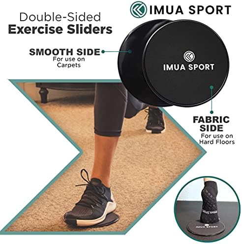 Imua Sport Core klizači dvostrukim klizačima za rad na tepihu i podovima od tvrdog drveta, svetlo i kompaktni