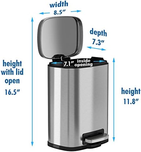 ITuuchless softtep 1,32 galona malog kupatila od nehrđajućeg čelika od nehrđajućeg čelika može apsorpci