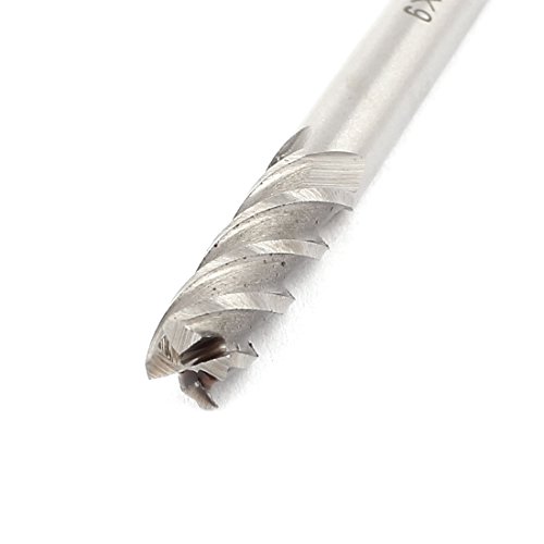 Aexit 6mm Cutting End Mills Dia 6mm ravna drška 4 flauta HSSAL kraj mlin rezač CNC ugao zaokruživanje