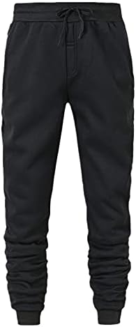 Dbylxmn muške hip hop hlače udobna guska manžetna čipkaste hlače sa čvrstim bojama sa džepom 10 zvjezdica