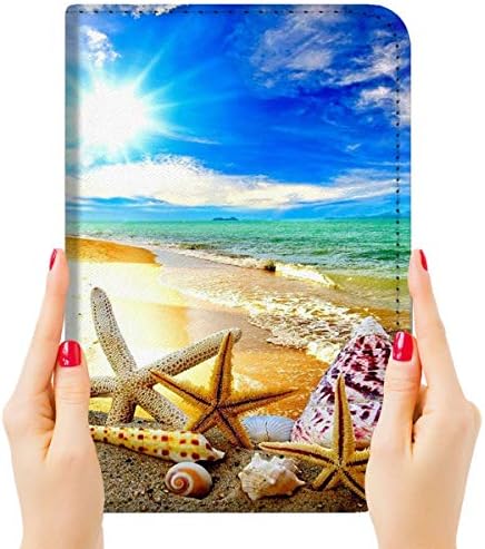 Za iPad Mini 6, iPad Mini 6. generacija, poklopac kućišta Flip, plaža A23786 Plava nebeska zvijezda