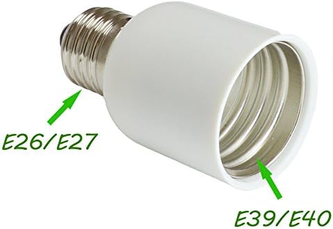 2-Pack E26 do E39 Adapter, uvećajte E26 do E39 utičnicu da odgovara Mogul baznim sijalicama, pretvarač baze svjetla , konektor utičnice lampe