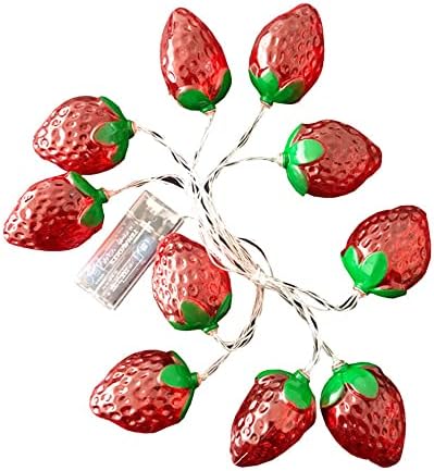 Maotopcom 40led Fruit Strawberry string Lights, 19.7 Ft unutrašnja Vanjska Vilinska svjetla na baterije za rođendanske