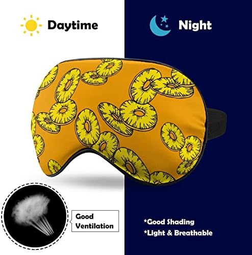Cartoon ananas maska ​​za oči za spavanje zatamnjenje noćne očiju sa podesivim kaišem za muškarce za