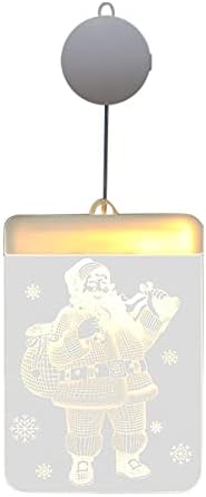 Božić prozor viseća svjetla dekoracije Božić dekor zatamnjiva 3D LED topla bijela svjetla za