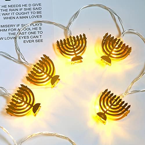 Guolarizi 10 LED Chanukah Hanuka string Party Light Decors svijećnjak na baterije LED za kućne lampe dekoracije