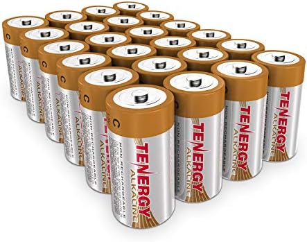 TENERGY 1.5V C ALKALINE LR14 baterija, visoke performanse C Ne-punjive baterije za satove, daljine, igračke i
