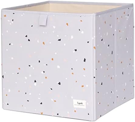 3 klice reciklirane tkanine za skladištenje kockica Cube Box Organizator kontejnera - svijetlo siva