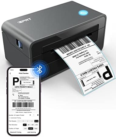 iDPRT Bluetooth štampač termalnih etiketa SP410BT, termalne oznake 2,28 × 1,18 bijele