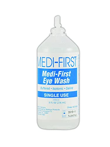 Medique MP21508 Medi-prvi otopini za navodnjavanje očiju, sterilno rješenje, 8 oz, jasno