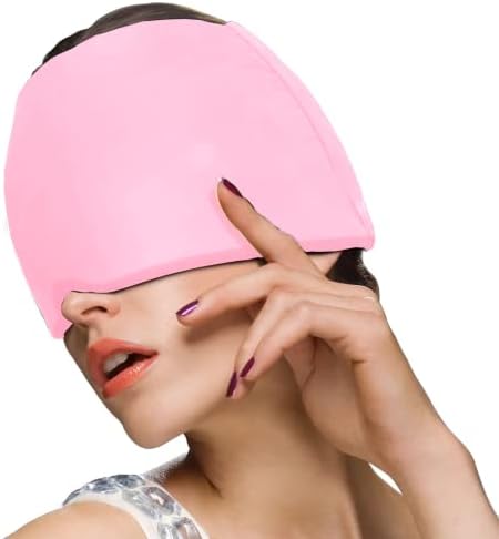 Kapa za reljef migrene - Nosivi šešir sa hladnim omotom za LED-kapa za glavobolju za višekratnu upotrebu