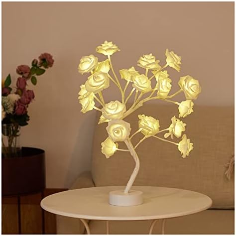 ZSYXM dnevni pokloni noćna svjetla vijenci zabave Valentinovo stolna lampa Rose Flower Tree dekoracija