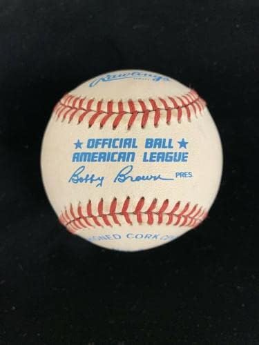 Rani Wynn Indijanci Hofer potpisao je službeni al Bobby smeđi bejzbol w / hologram - autogramirani bejzbol
