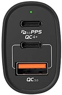 Car punjač Boxwave Kompatibilan sa Motorolom Moto E32 - Swiftgy PD QC4.0 Car Charger Plus, PD QC4.0