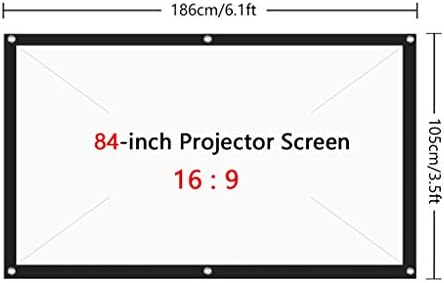 XXXDXDP ekran sa visokim svjetlinom 72 84 100 120 150 inča 16: 9 Sklopivi zaslon od tkanine