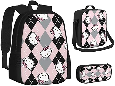 Crtani Cute CAT uzorak Dječji ruksaci set za djevojački školski ruksak s ručka kutija za olovku