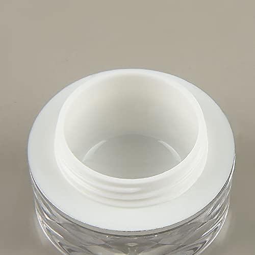 Qixivcom 12 pakovanje prozirna akrilna krema za okrugle krem ​​Empty Box dvostruka kristalna
