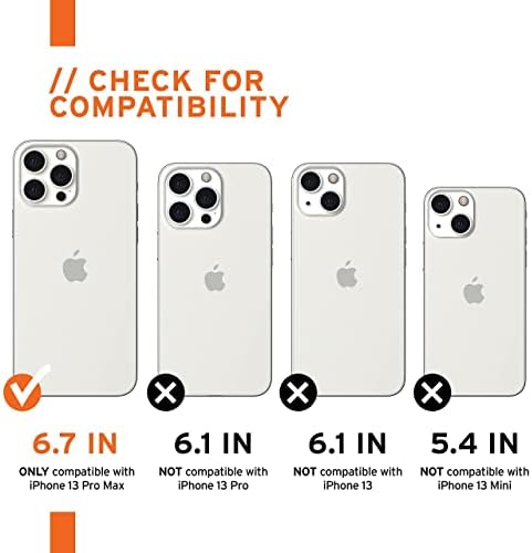 URBAN ARMOR GEAR UAG iPhone 13 Pro Max Case [6.7-inčni ekran] Metropolis, Kevlar crna & amp; iPhone