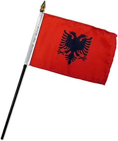 Albanija 4 X6 zastava Desk štapa