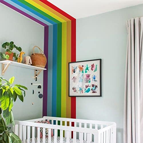 astrkiz šarene podebljane dugine naljepnice na zidu Peel and Stick, samoljepljivi PVC Rainbow