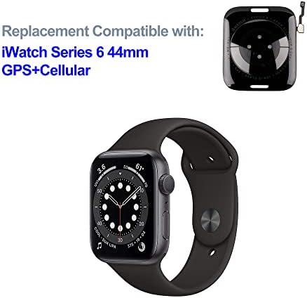 Swirk stražnji poklopac staklena deo srca Kompatibilan sa Apple Watch serijom 6 44mm model A2292
