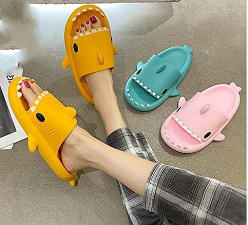 LEZIRTOI slatke papuče za žene - Shark Slides za odrasle-Shark papuče za tuširanje-neklizajuće cipele