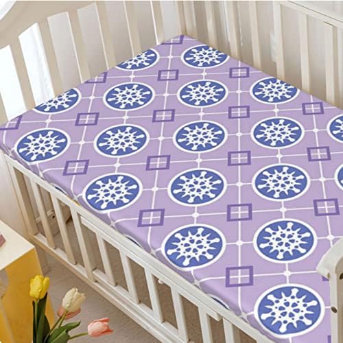 Opremljeni lim za violet, Standardni madrac sa krevetom ultra ultra mekani materijal-baby krevetić za djevojčicu