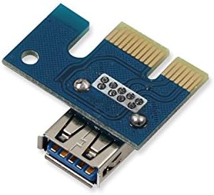 LONGXI 6-pinski pogon PCI-e PCI Express Riser - ver 006C - 1x do 16x PCIe USB 3.0 adapter kartica