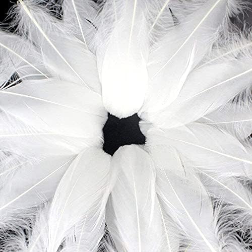Zamihalaa 20 / 100kom pahuljasto gusko bijelo perje Plumas DIY perje za nakit Izrada šešira dekoracija vjenčanja