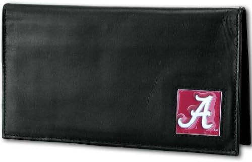 NCAA Siskiyou prodavnica sportskih obožavatelja Alabama Crimson Tide Deluxe kožna čekovna knjižica jedna veličina Crna