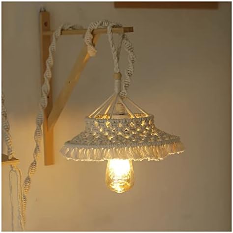 WSSBK boemska ručno rađena tkanina Svjetiljka MacRame zidne viseće svjetiljke soba kava ukras