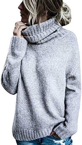 Ženske vintage kornjačeve džempere Ležerne prilike dugih rukava Jednobojni džemper Trendy Jesen