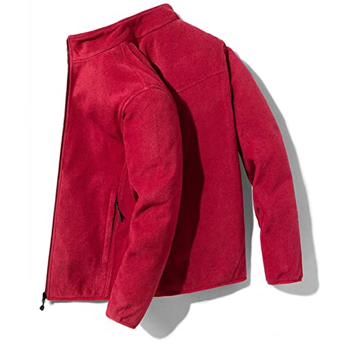 Maiyifu-GJ muške jakne od flisa meka pune zip tople zimske jakne stoje ovratnik softshell sloj sa džepovima sa