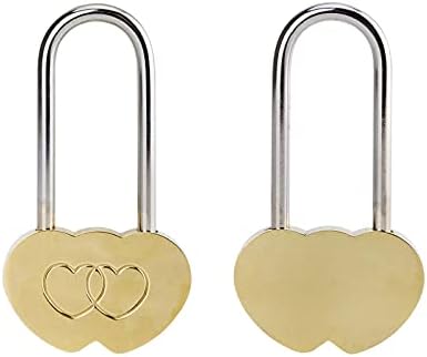 Veyocilk Love Lock Heart lonac: 4pcs 3,5 Brava od 50 mm bez ključa vječne ljubavi za ogradu, most