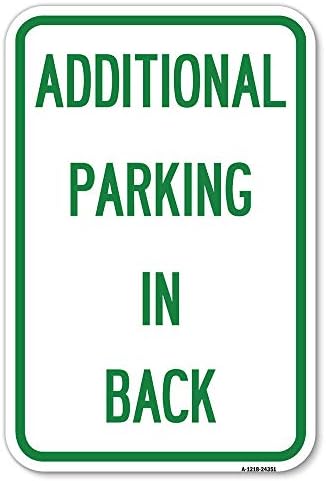 Potpisnim dodatnim parkingom u zadnjeg znaka 12 x 18 teški aluminijumski otvor za parkiranje zaštite